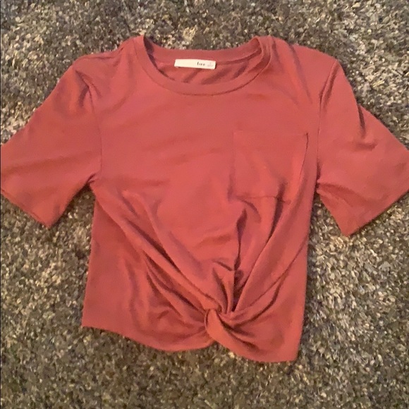 Wilfred Free mauve cropped sweater tee - Picture 1 of 4